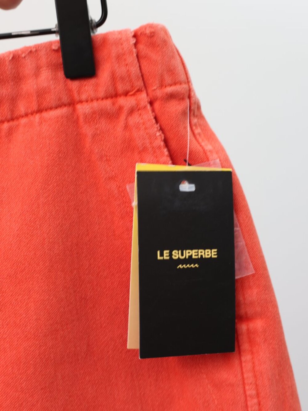 Le Superbe Beach Crawler Cut Off Shorts Orange Size 6 NWT Raw Hem Cotton - Picture 5 of 5